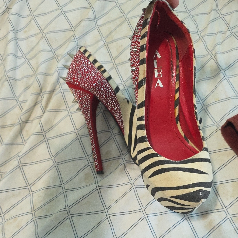 Alba Zebra Print and Red Heels